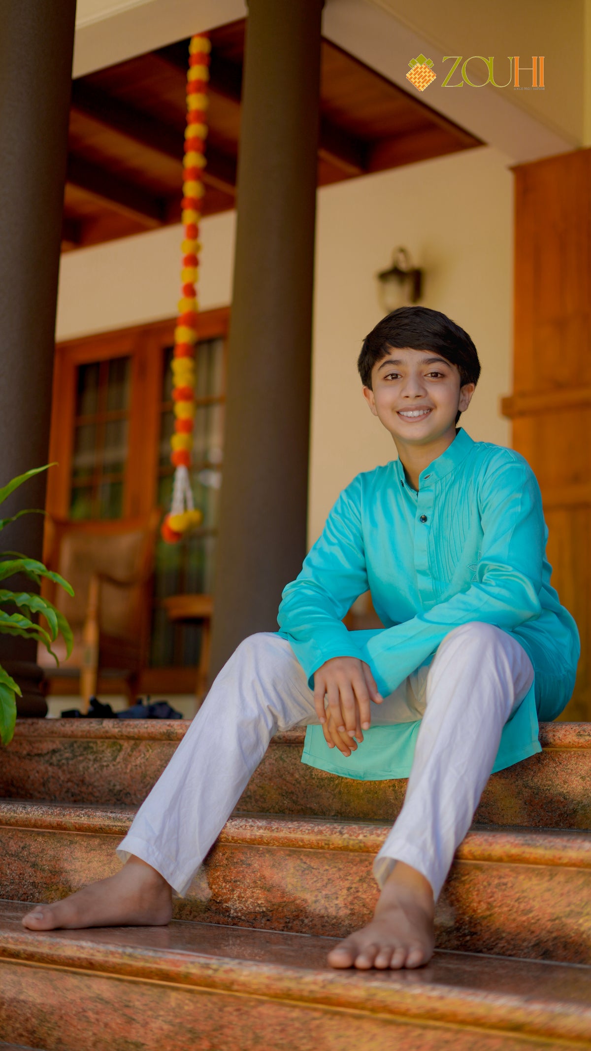 Azure Blue Kurta