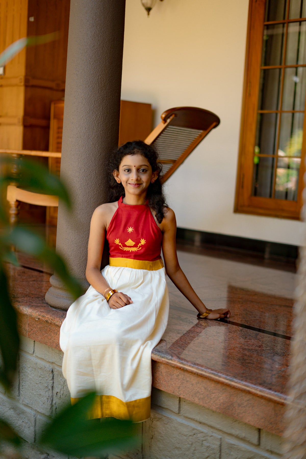 Maroon Elegance Pattu