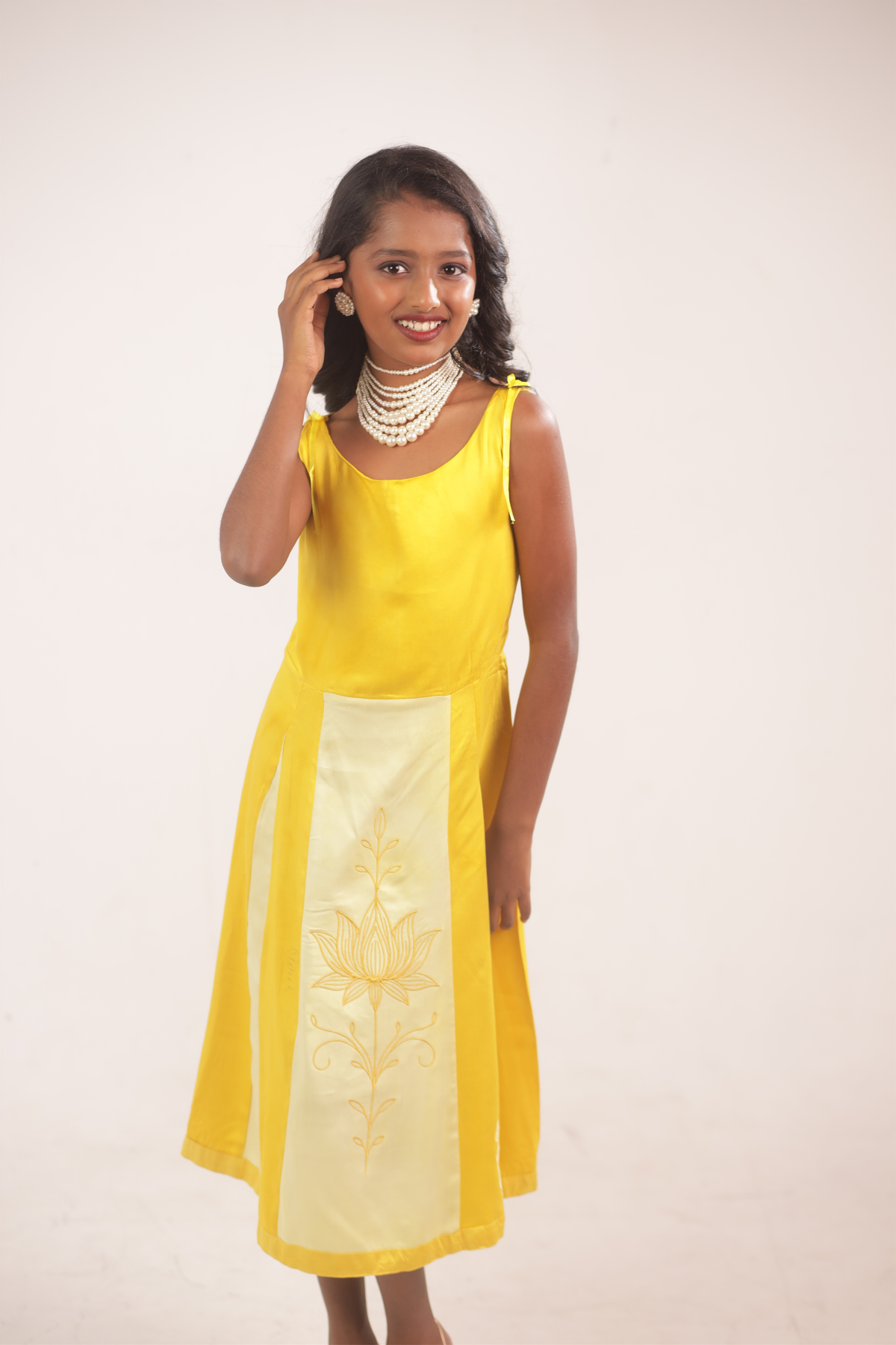 Yellow Golden Blossom Frock