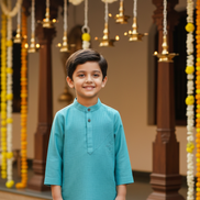 Azure Blue Kurta