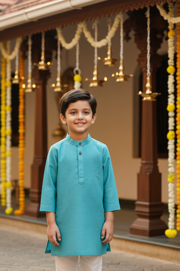 Azure Blue Kurta