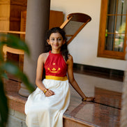 Maroon Elegance Pattu