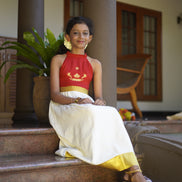 Maroon Elegance Pattu