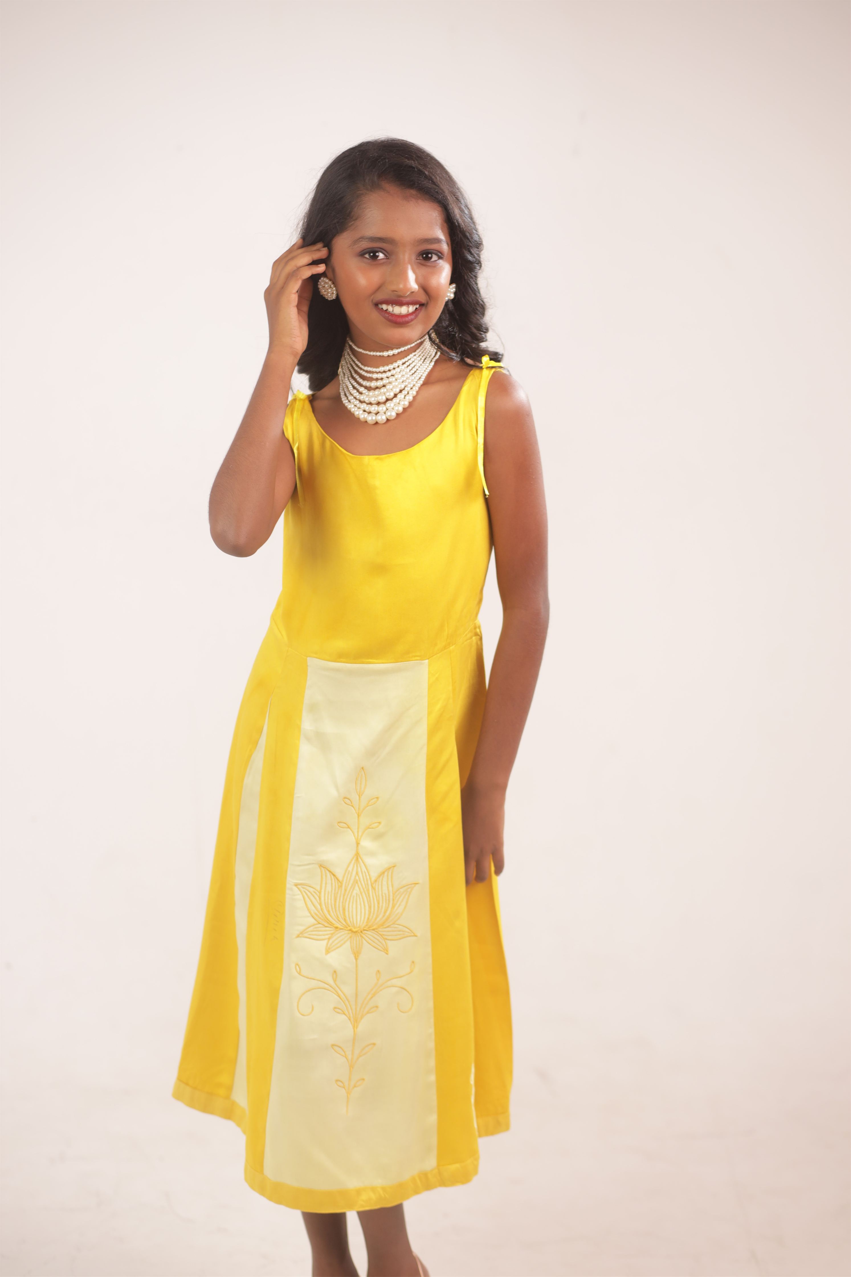Yellow Golden Blossom Frock