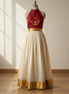 Maroon Elegance Pattu - Realistic