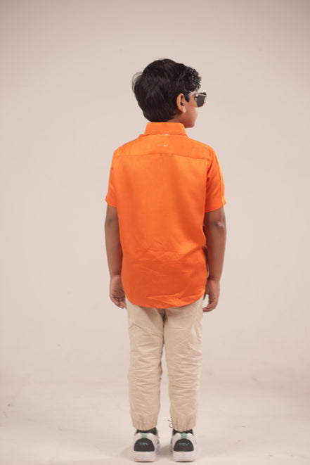 Back view of the Sunrise Bird Shirt